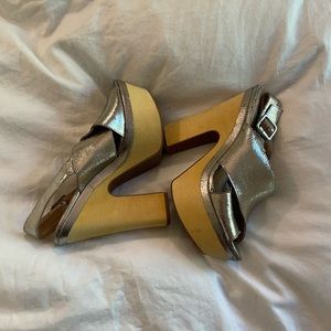 Gold Steve Madden platforms